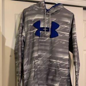 Under Armour blue and grey logo sweatshirt